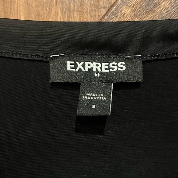 Express women's spandex black body suit one‎ piece size small - Picture 2 of 3